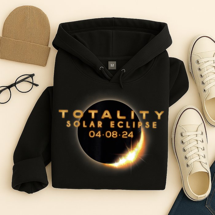 Total Solar Eclipse 04.08.2024 Totality Hoodie