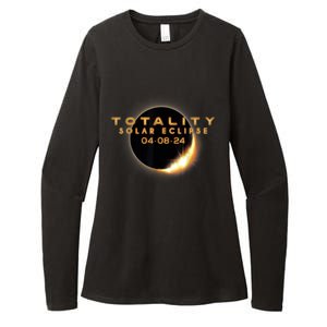 Total Solar Eclipse 04.08.2024 Totality Womens CVC Long Sleeve Shirt