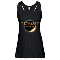 Total Solar Eclipse 04.08.2024 Totality Ladies Essential Flowy Tank