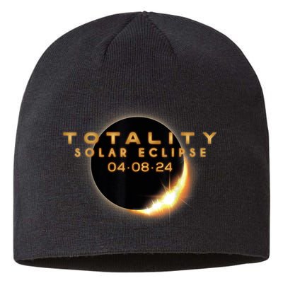 Total Solar Eclipse 04.08.2024 Totality Sustainable Beanie