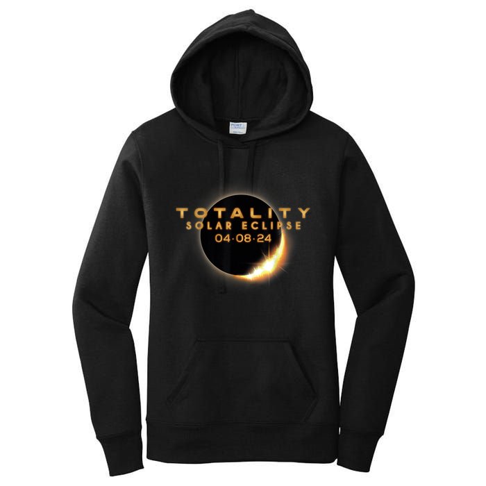 Total Solar Eclipse 04.08.2024 Totality Women's Pullover Hoodie