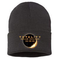 Total Solar Eclipse 04.08.2024 Totality Sustainable Knit Beanie