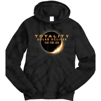 Total Solar Eclipse 04.08.2024 Totality Tie Dye Hoodie