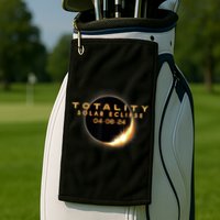Total Solar Eclipse 04.08.2024 Totality Golf Towel