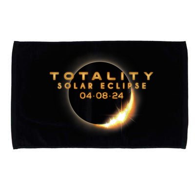 Total Solar Eclipse 04.08.2024 Totality Microfiber Hand Towel