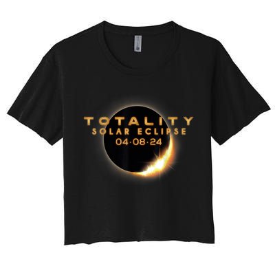 Total Solar Eclipse 04.08.2024 Totality Crop Top