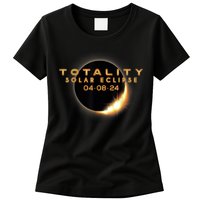 Total Solar Eclipse 04.08.2024 Totality Womens T-Shirt