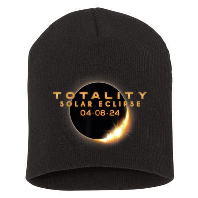 Total Solar Eclipse 04.08.2024 Totality Short Acrylic Beanie
