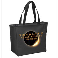 Total Solar Eclipse 04.08.2024 Totality Zip Tote Bag