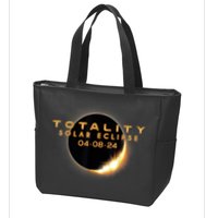 Total Solar Eclipse 04.08.2024 Totality Zip Tote Bag
