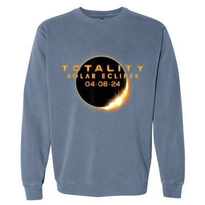 Total Solar Eclipse 04.08.2024 Totality Garment-Dyed Sweatshirt
