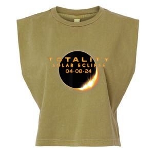 Total Solar Eclipse 04.08.2024 Totality Garment-Dyed Women's Muscle Tee