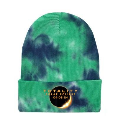 Total Solar Eclipse 04.08.2024 Totality Tie Dye 12in Knit Beanie