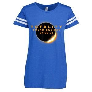 Total Solar Eclipse 04.08.2024 Totality Enza Ladies Jersey Football T-Shirt