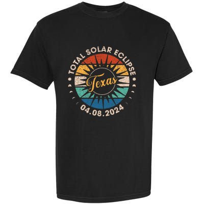 Total Solar Eclipse Texas Eclipse Vintage Garment-Dyed Heavyweight T-Shirt