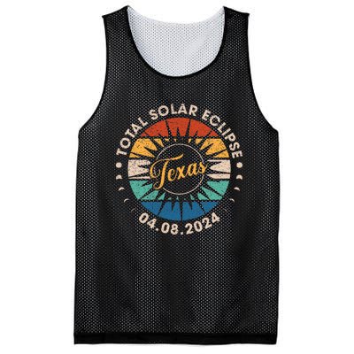 Total Solar Eclipse Texas Eclipse Vintage Mesh Reversible Basketball Jersey Tank