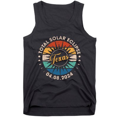 Total Solar Eclipse Texas Eclipse Vintage Tank Top