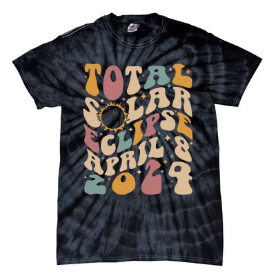 Total Solar Eclipse April 08 2024 Tie-Dye T-Shirt