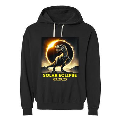 Total Solar Eclipse Trex March 29 2025 America Solar Eclips Gift Garment-Dyed Fleece Hoodie