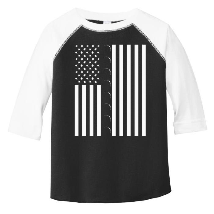 Total Solar Eclipse US American Flag 04.08.2024 Totality Toddler Fine Jersey T-Shirt