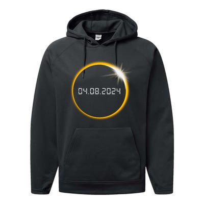 Total Solar Eclipse 2024 Performance Fleece Hoodie