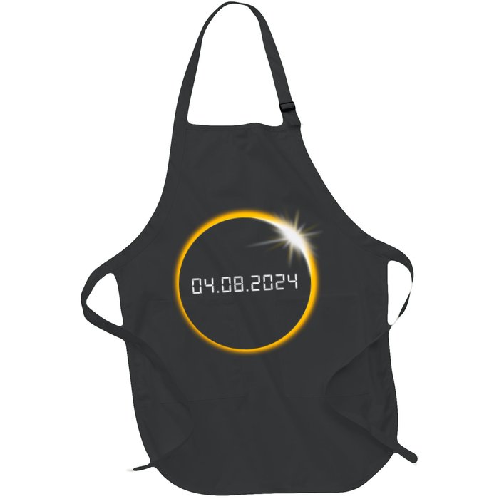 Total Solar Eclipse 2024 Full-Length Apron With Pockets