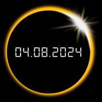 Total Solar Eclipse 2024 Full-Length Apron With Pockets