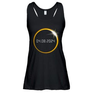 Total Solar Eclipse 2024 Ladies Essential Flowy Tank