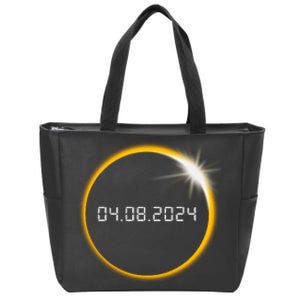 Total Solar Eclipse 2024 Zip Tote Bag