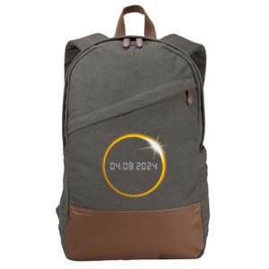 Total Solar Eclipse 2024 Cotton Canvas Backpack