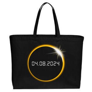 Total Solar Eclipse 2024 Cotton Canvas Jumbo Tote