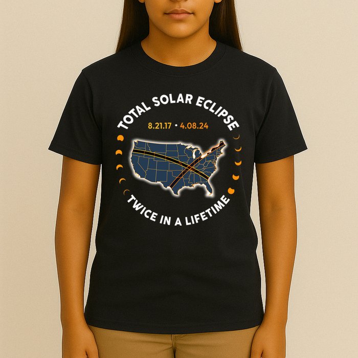 Total Solar Eclipse 2024 Twice In A Lifetime 2017 Totality T-Shirt