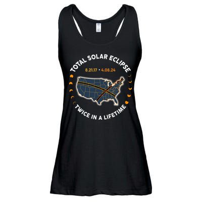 Total Solar Eclipse 2024 Twice In A Lifetime 2017 Totality Ladies Essential Flowy Tank