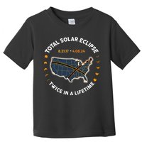 Total Solar Eclipse 2024 Twice In A Lifetime 2017 Totality Toddler T-Shirt