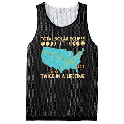 Total Solar Eclipse Twice Lifetime 2017 2024 Mesh Reversible Basketball Jersey Tank