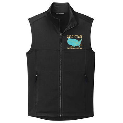 Total Solar Eclipse Twice Lifetime 2017 2024 Collective Smooth Fleece Vest