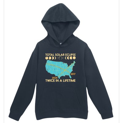 Total Solar Eclipse Twice Lifetime 2017 2024 Urban Pullover Hoodie