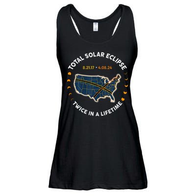 Total Solar Eclipse 2024 Twice In A Lifetime 2017 Totality Ladies Essential Flowy Tank