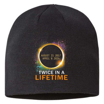 Total Solar Eclipse Twice In A Lifetime 2024 Total Eclipse Sustainable Beanie