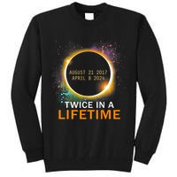 Total Solar Eclipse Twice In A Lifetime 2024 Total Eclipse Tall Sweatshirt