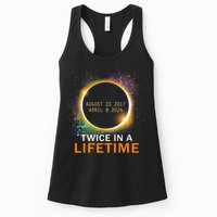 Total Solar Eclipse Twice In A Lifetime 2024 Total Eclipse Womens Tank Top