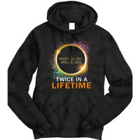 Total Solar Eclipse Twice In A Lifetime 2024 Total Eclipse Tie Dye Hoodie