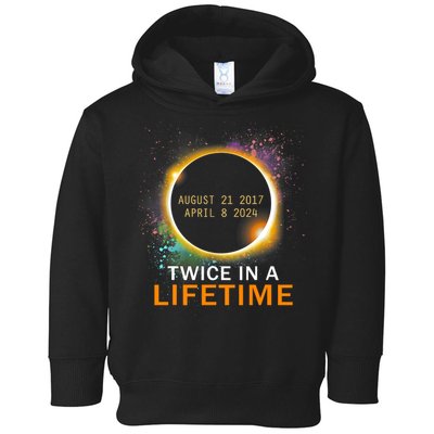 Total Solar Eclipse Twice In A Lifetime 2024 Total Eclipse Toddler Hoodie