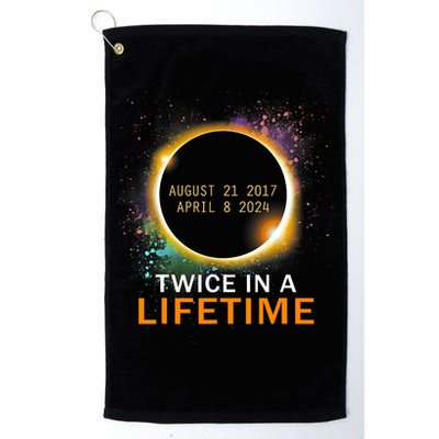 Total Solar Eclipse Twice In A Lifetime 2024 Total Eclipse Golf Towel