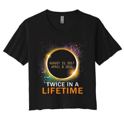 Total Solar Eclipse Twice In A Lifetime 2024 Total Eclipse Crop Top