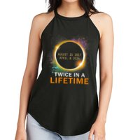 Total Solar Eclipse Twice In A Lifetime 2024 Total Eclipse Women's Perfect Tri Rocker Tank