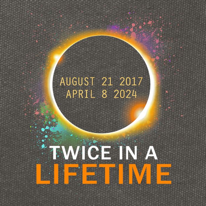 Total Solar Eclipse Twice In A Lifetime 2024 Total Eclipse Cotton Canvas Backpack