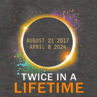 Total Solar Eclipse Twice In A Lifetime 2024 Total Eclipse Vector Backpack