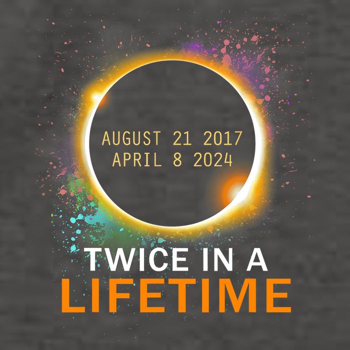 Total Solar Eclipse Twice In A Lifetime 2024 Total Eclipse Vector Backpack