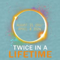 Total Solar Eclipse Twice In A Lifetime 2024 Total Eclipse Sueded Cloud Jersey T-Shirt